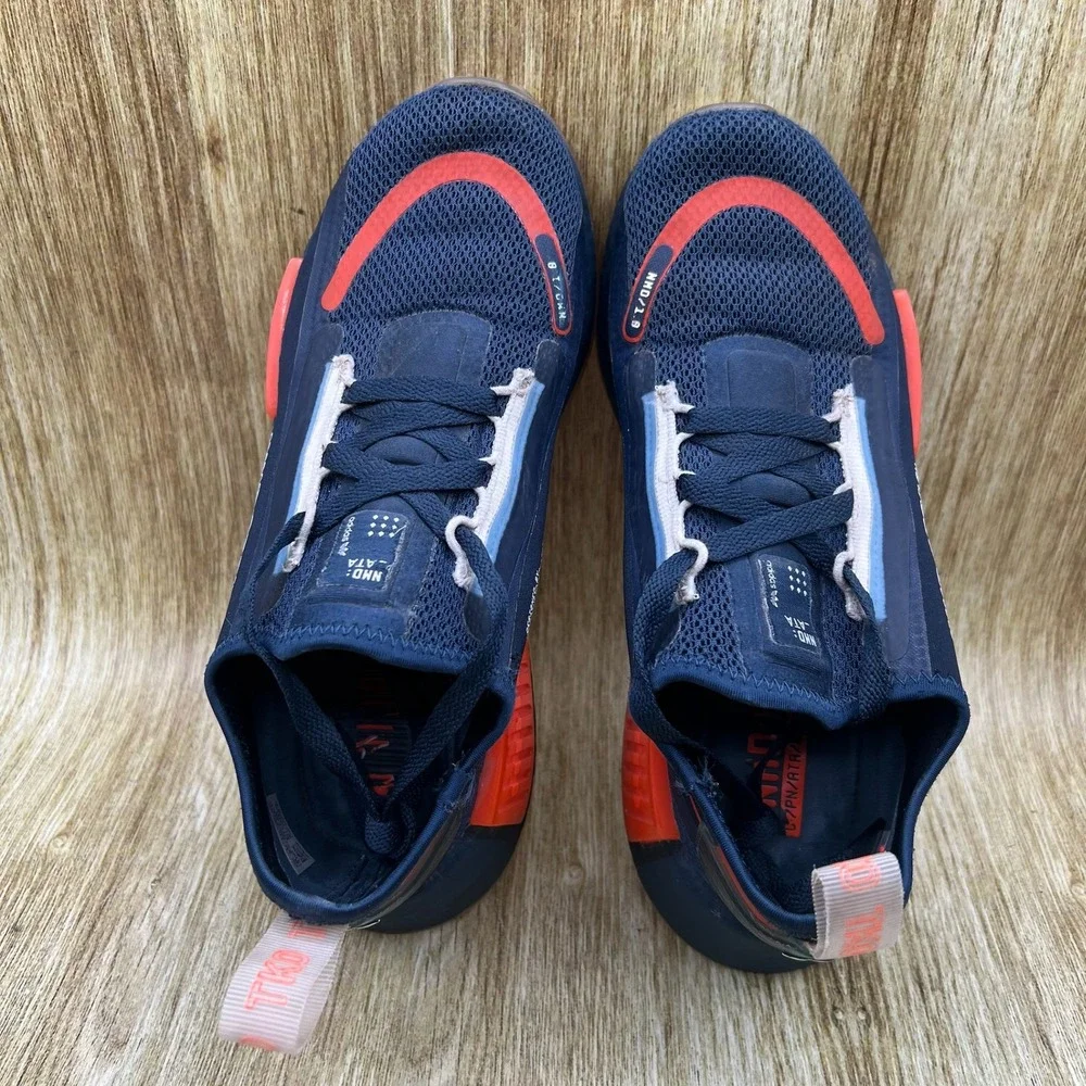 Adidas‎ NMD R1 Spectoo Men's Size 6 Crew Navy Solar Red Boost Sneakers GZ9262
